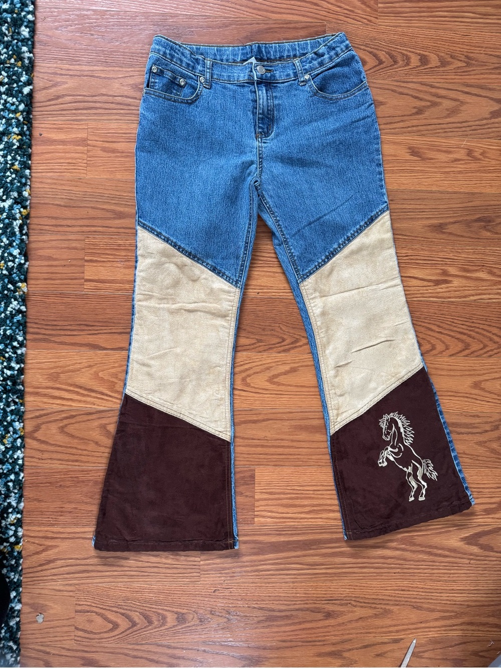 Girls Size 12R Western Horse Riding Bootcut Flare Jeans